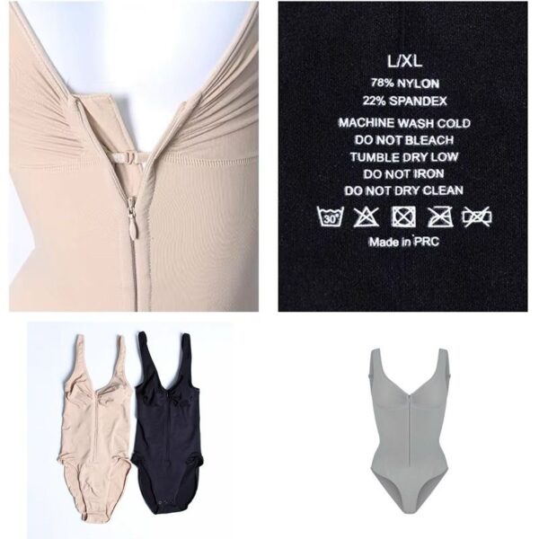 Seamless Sculpt Bodysuit with Front Zipper - Image 16