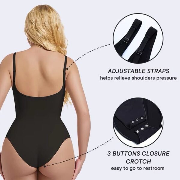 Seamless Sculpt Bodysuit with Front Zipper - Image 3