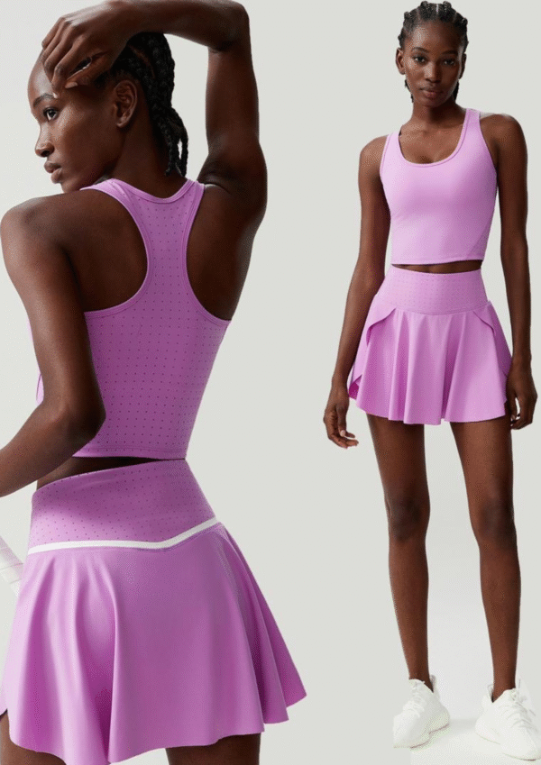 Ace Active Tennis Set-Crop Top & Skirt - Image 13