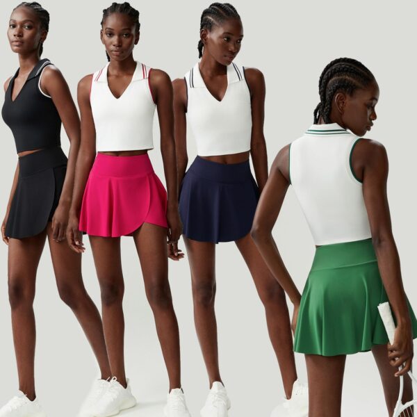 Ace Active Tennis Set-Crop Top & Skirt - Image 12