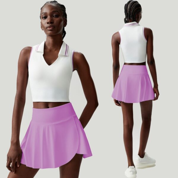 Ace Active Tennis Set-Crop Top & Skirt - Image 11