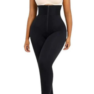 High Waist Compression Leggings With Built-In Waist Trainer